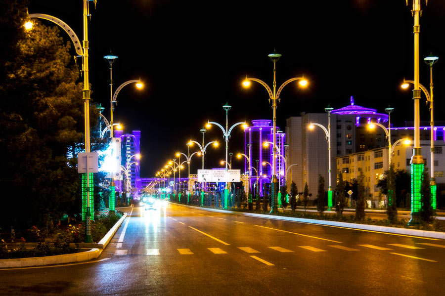 Ashgabat by Night - Turkmenistan